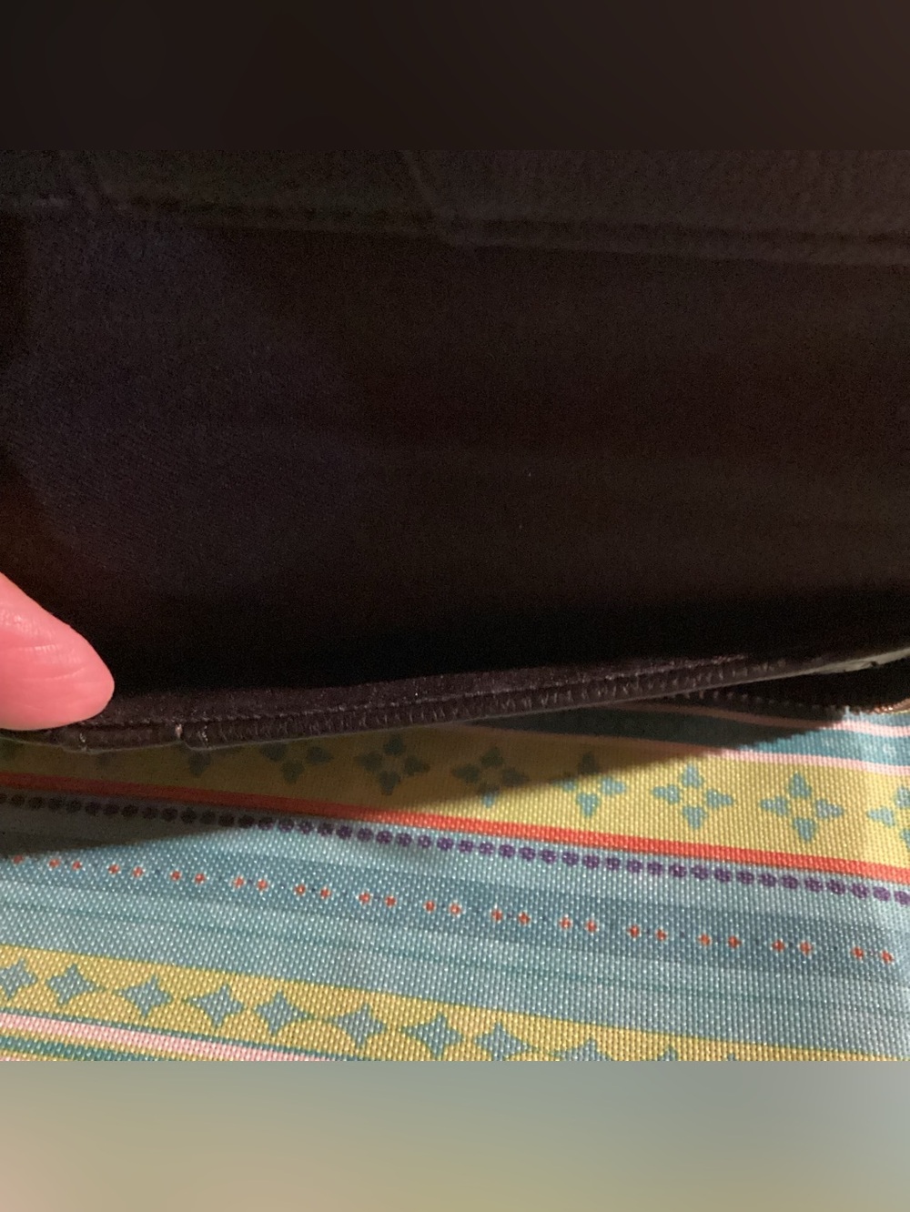Thirty-one Slim Wallet in Black Pebble Vegan Leather - Picture 8 of 8